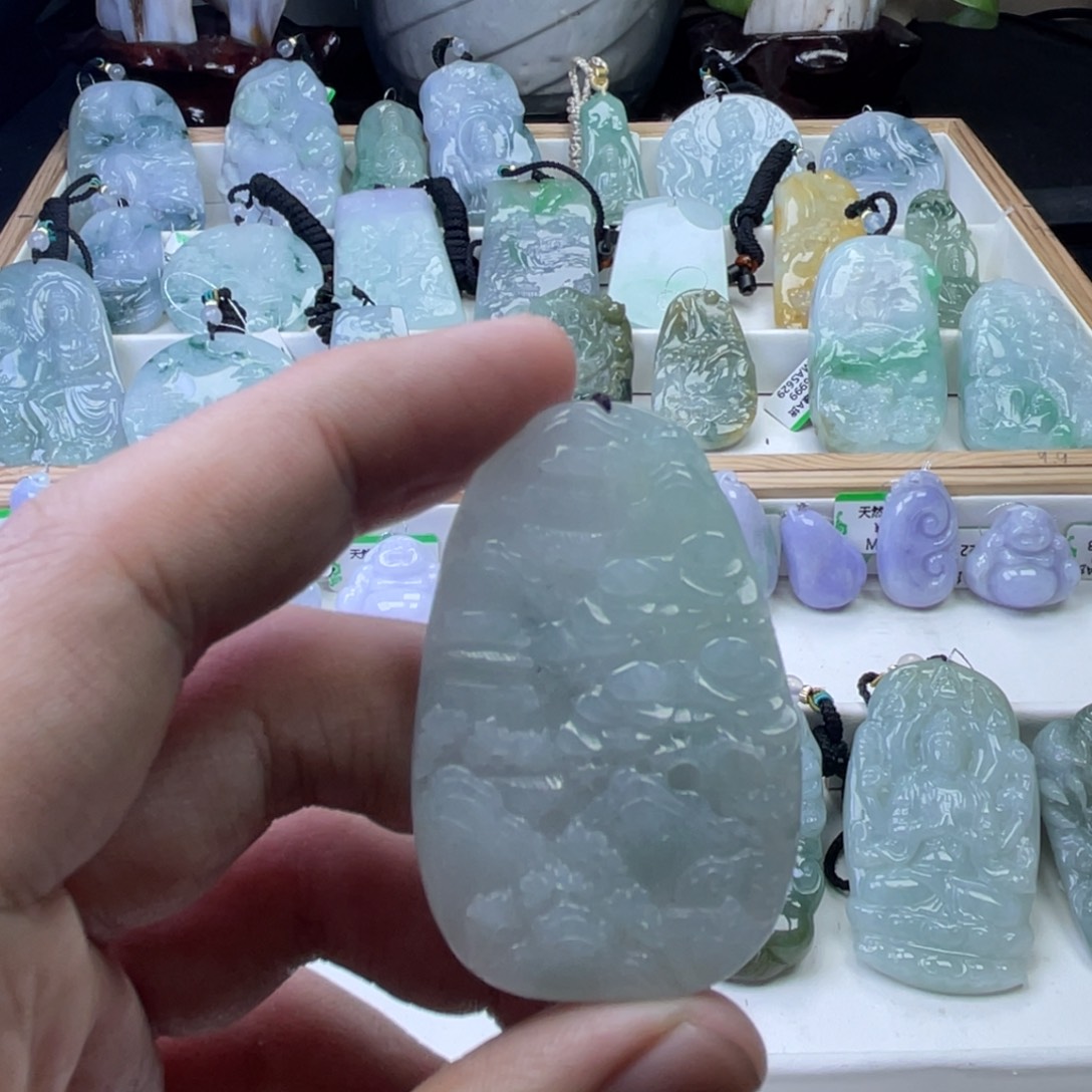 翡翠未镶嵌颈饰803