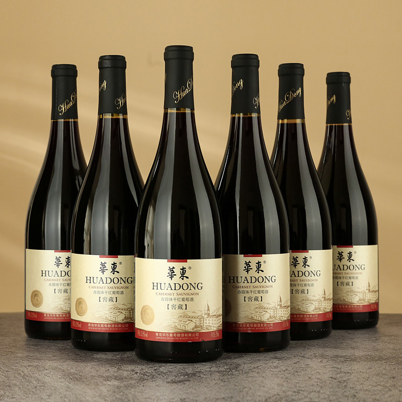 华东窖藏5赤霞珠干红葡萄酒国产正品整箱红酒6支装
