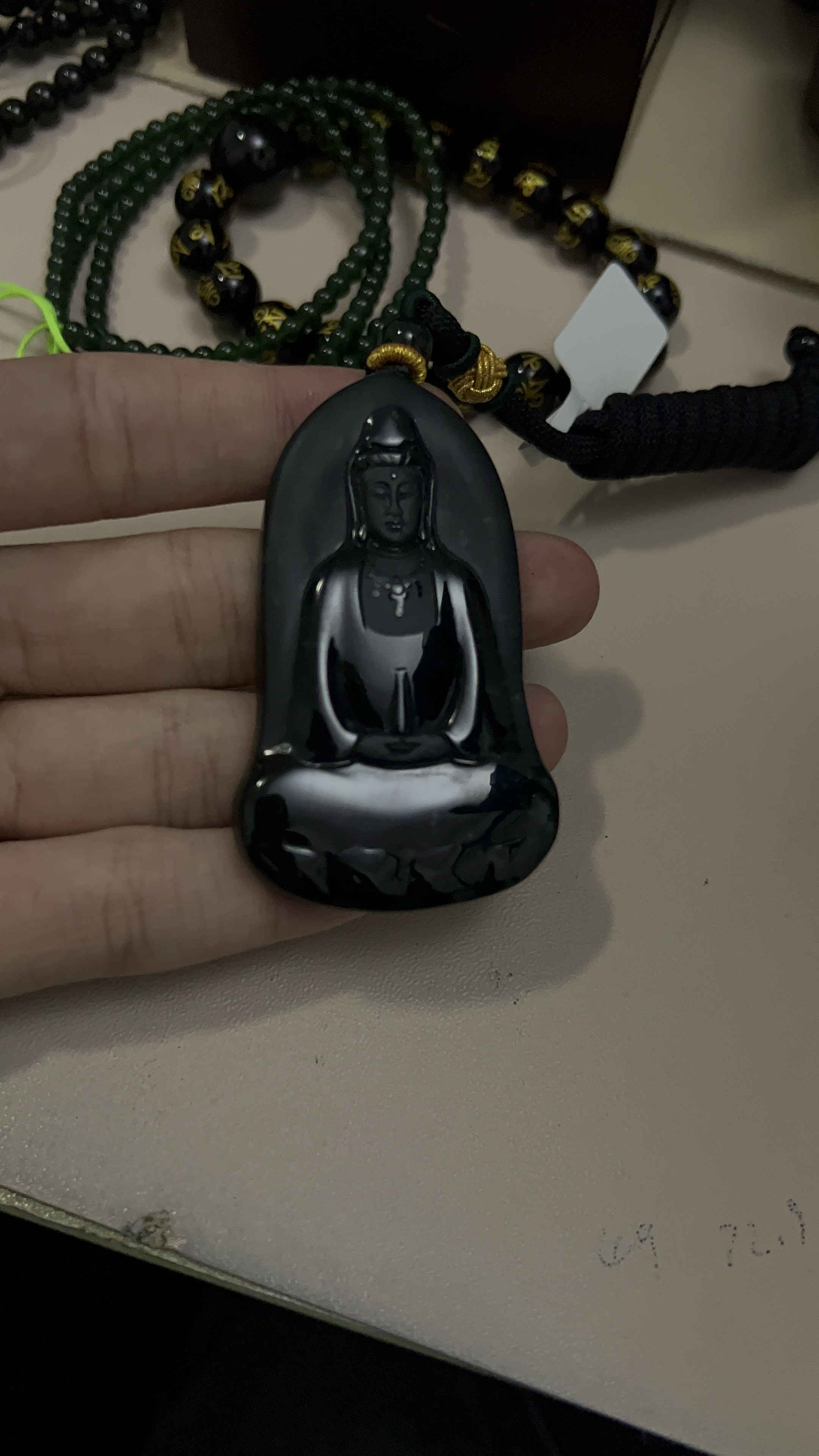 天然翡翠a货墨翠