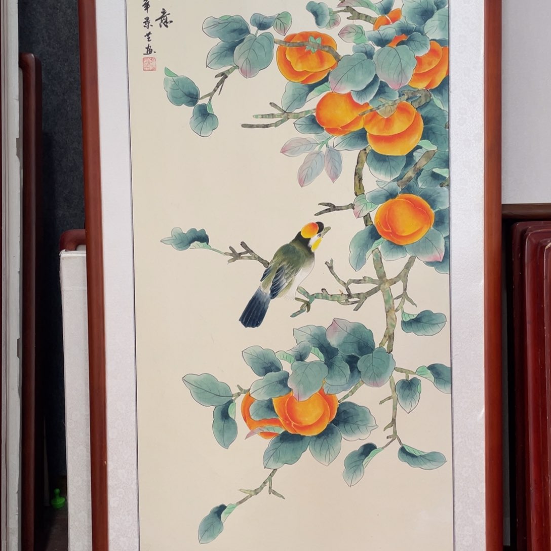 国画带框尺寸63*123厘米