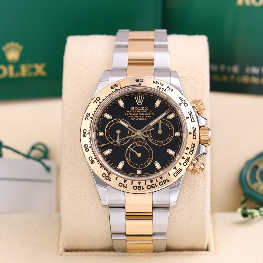 95新 Rolex/劳力士 迪通拿116503 黑色 间黄金表节2021年7月保卡