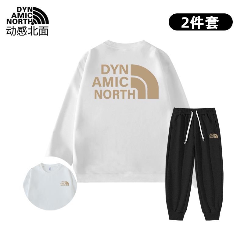 动感北面金标卫衣套装2025秋冬新款男士休闲运动情侣同款套装