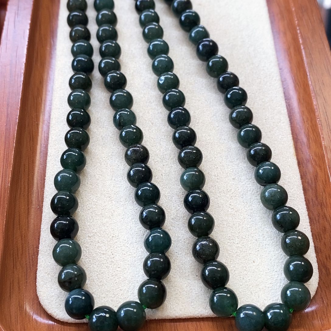 翡翠手链未镶嵌翡翠珠链