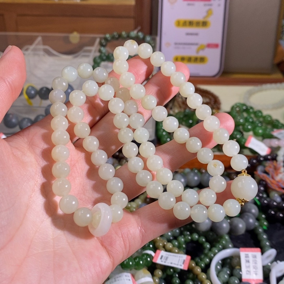 和田玉手链未镶嵌