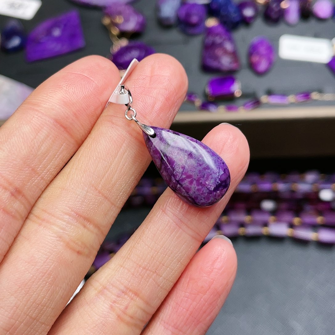 苏纪石（舒俱来）吊坠银S925镶嵌