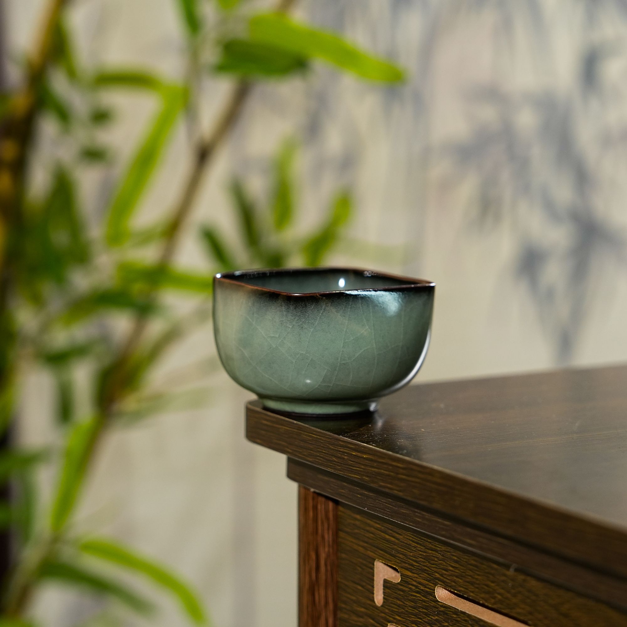 【双渔·方融】项万余老师手作 铁胎方口圆底主人杯手工带证书