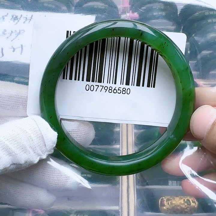 和田玉（碧玉）未镶嵌手镯6364