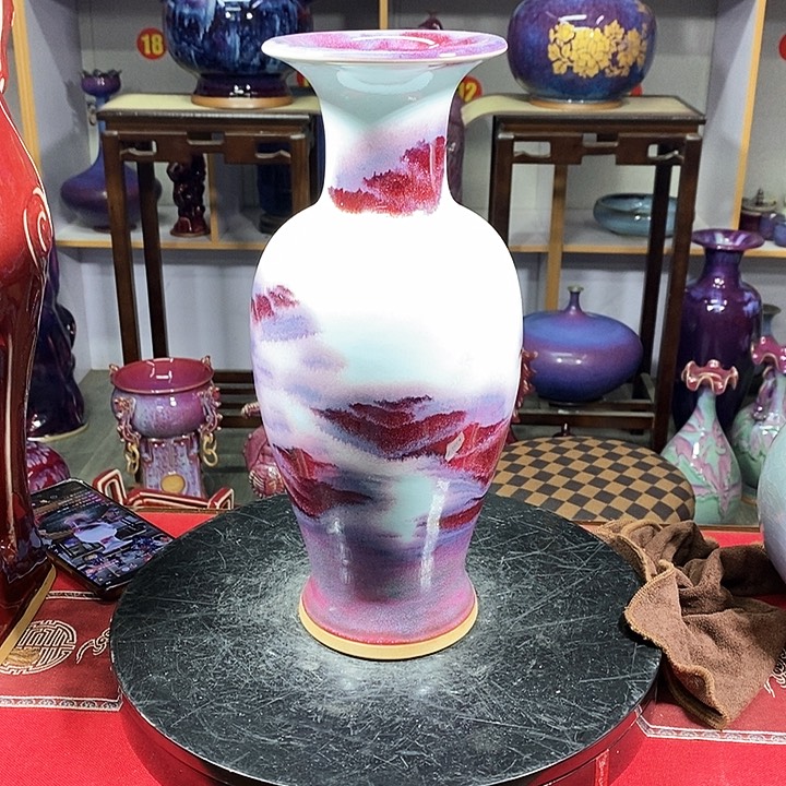 瓶中国神垕精品钧瓷