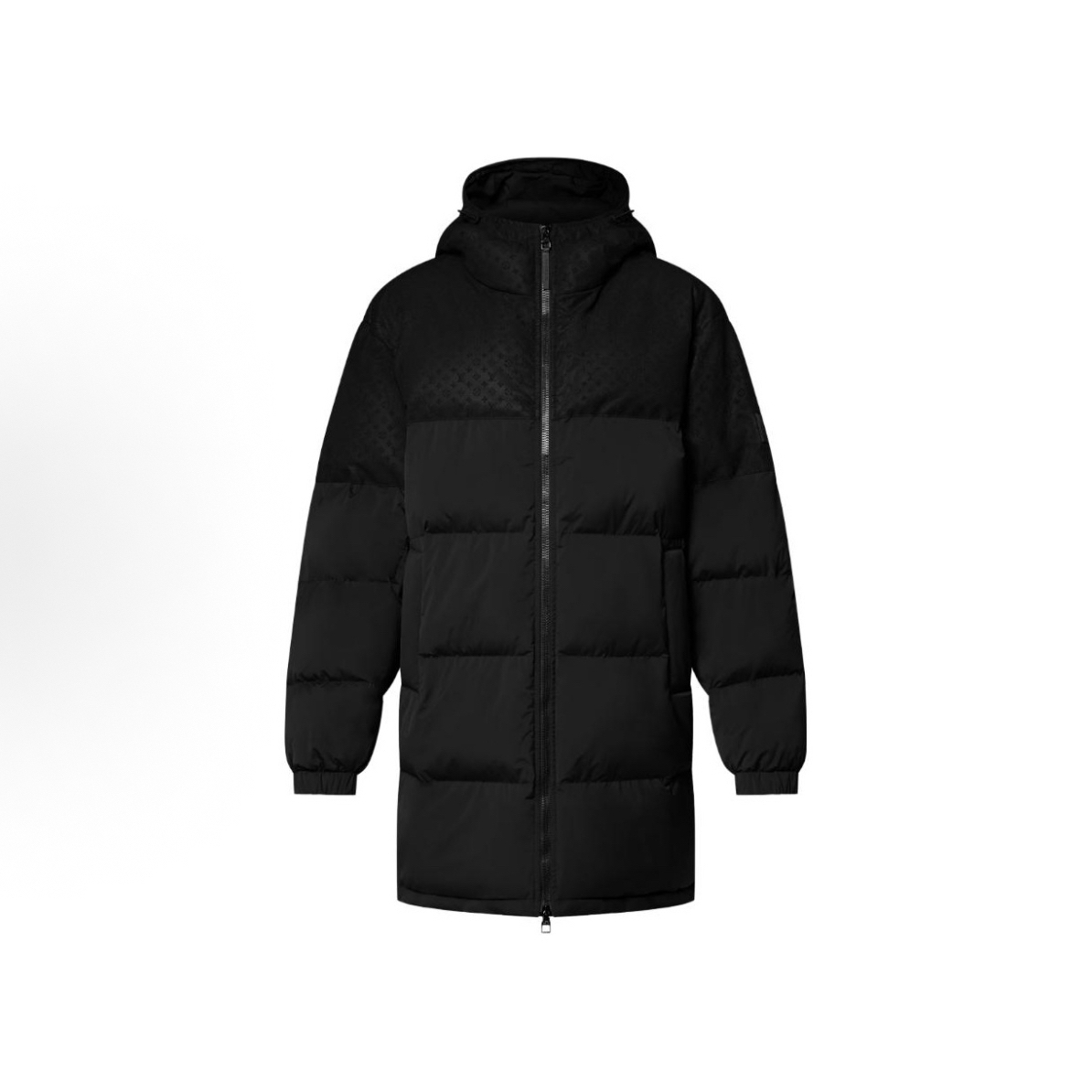 未使用 LouisVuitton/路易威登 25新款黑满印羽绒服/4850码/21888