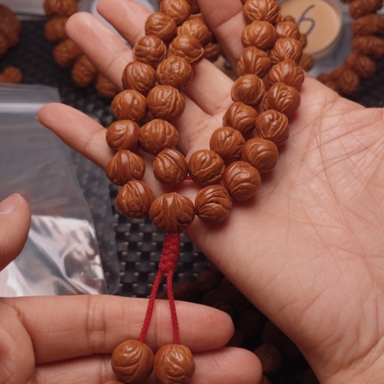 桃核手串龙纹桃核