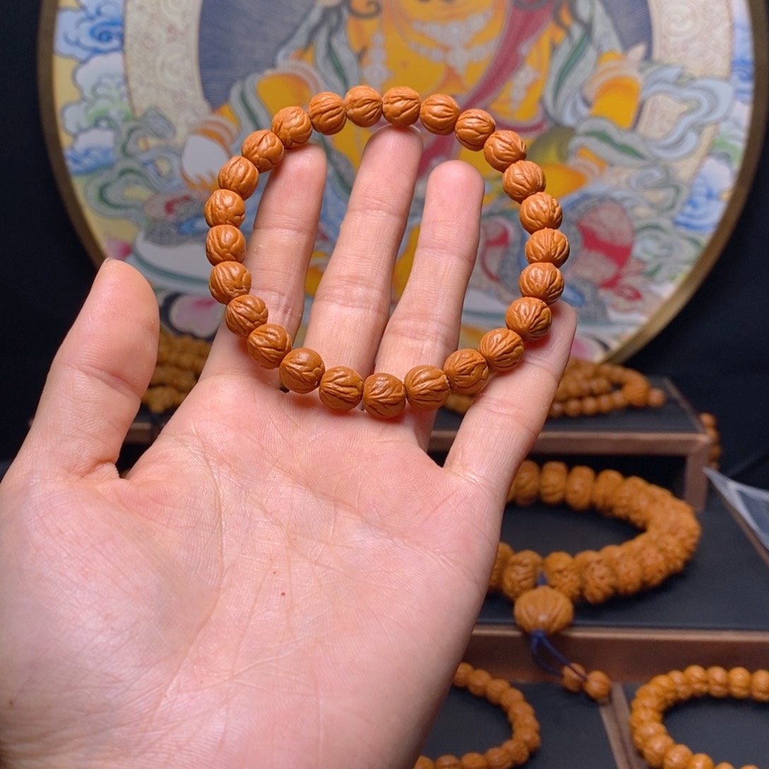 手串桃核龙纹桃核玉龙脊