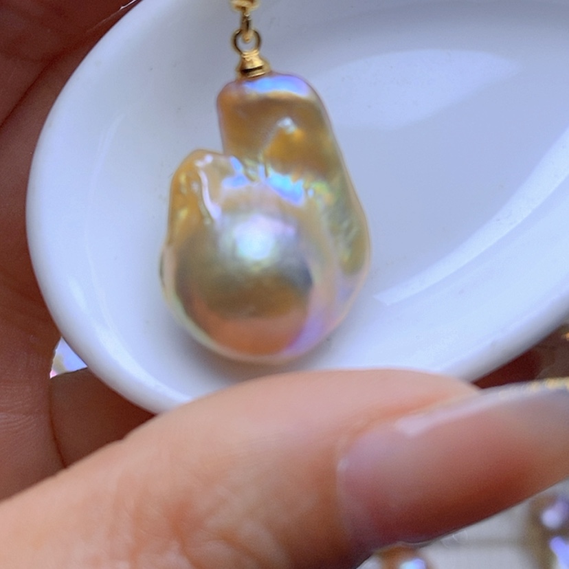 【闪购商品】淡水珍珠吊坠合金