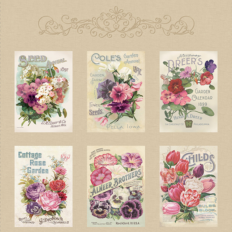 欧美进口印花布-Cottage Lace 拼布手工
