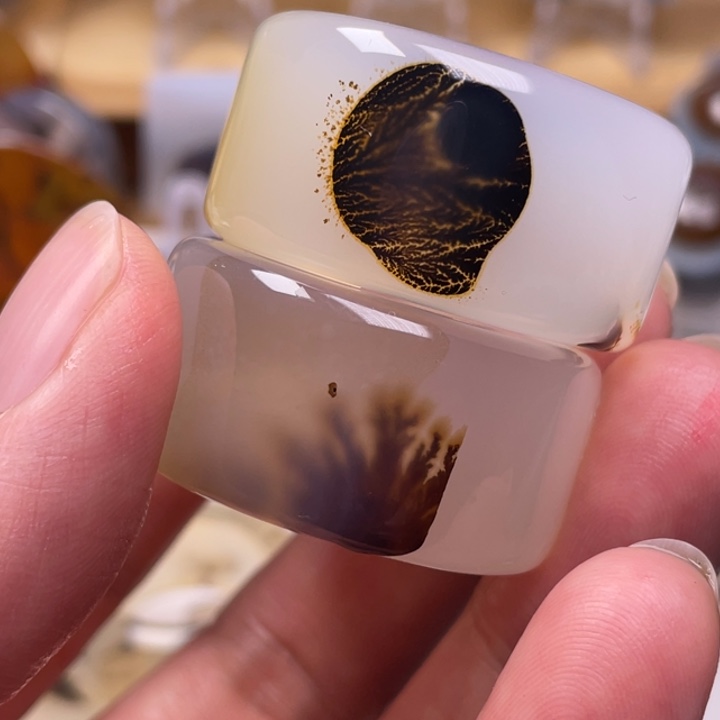 天***头玛瑙/玉髓未镶嵌吊坠(不含链)