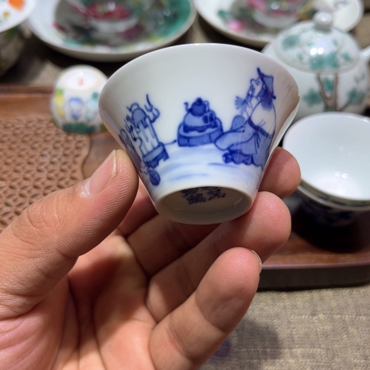 纯手绘精品盖碗杯