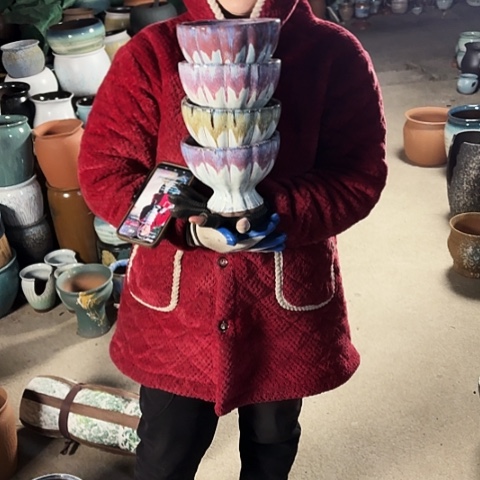 口16高12瑕疵盆子 