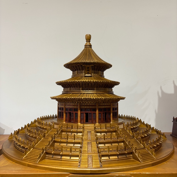 实木高端工艺品摆件天坛祈年殿摆件榫卯结构工艺品