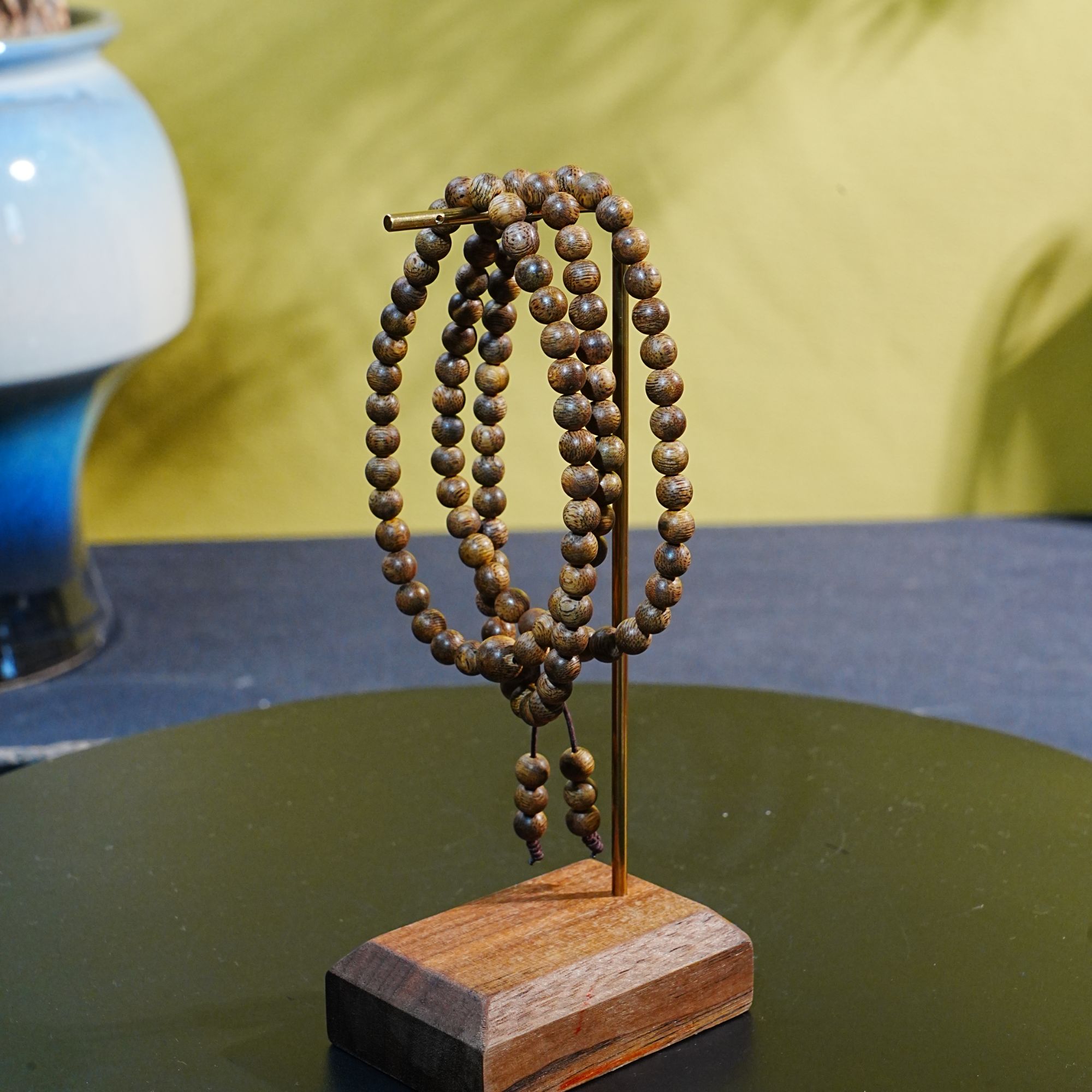 【正区】达拉干红油虎斑老料多圈圆珠手串 0.6CM 13.6g 251209151 A