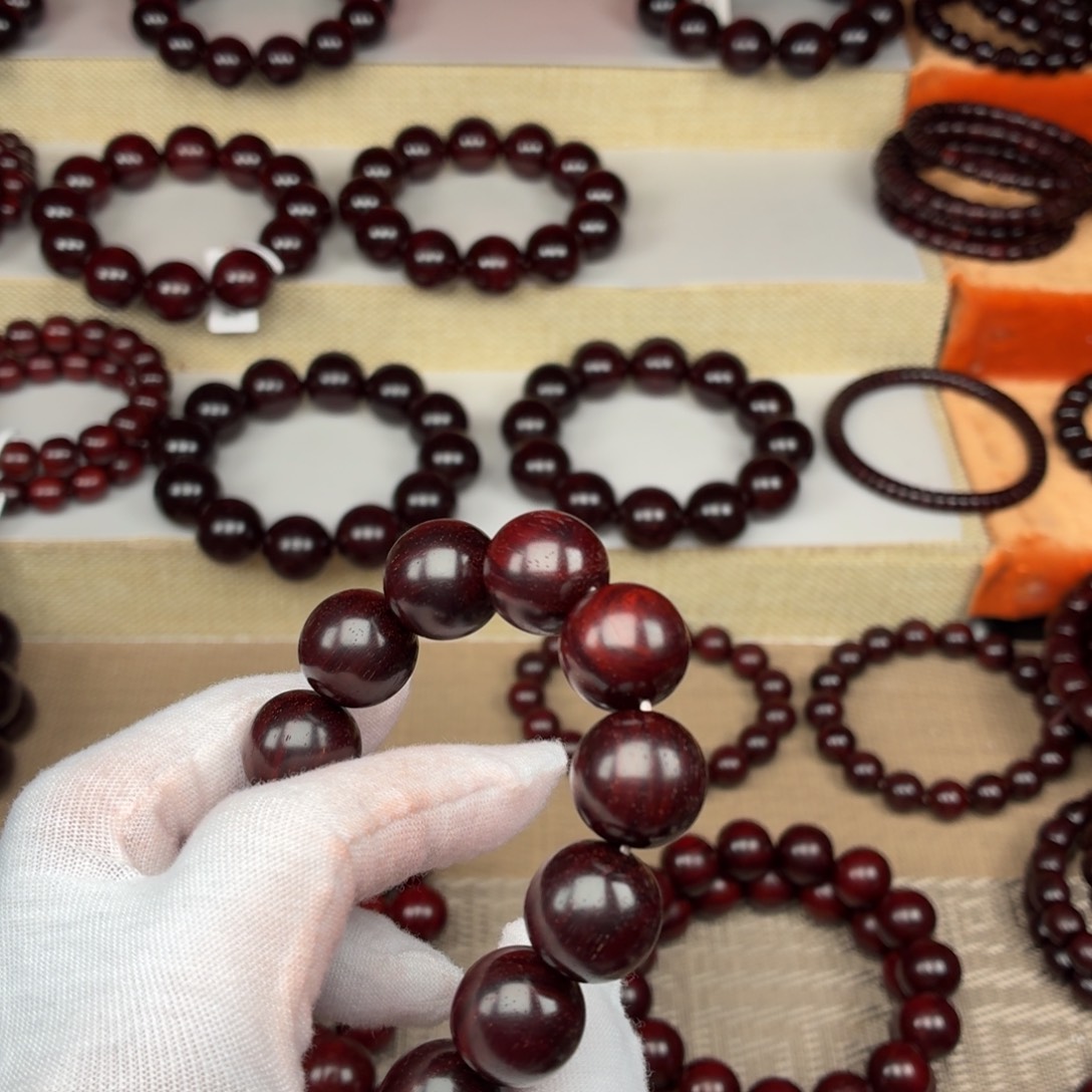 埋***面手串/手链小叶紫檀