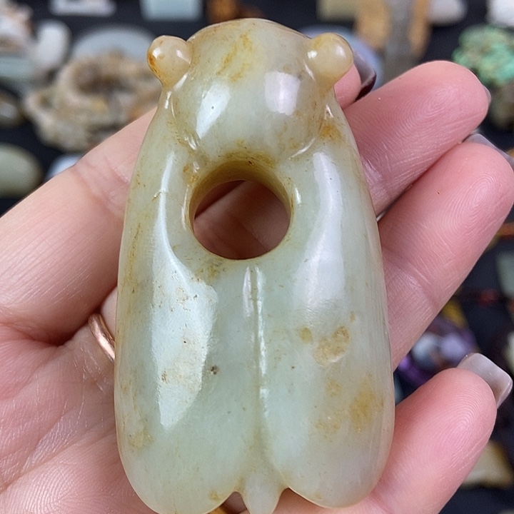 和田玉（糖玉）挂件未镶嵌