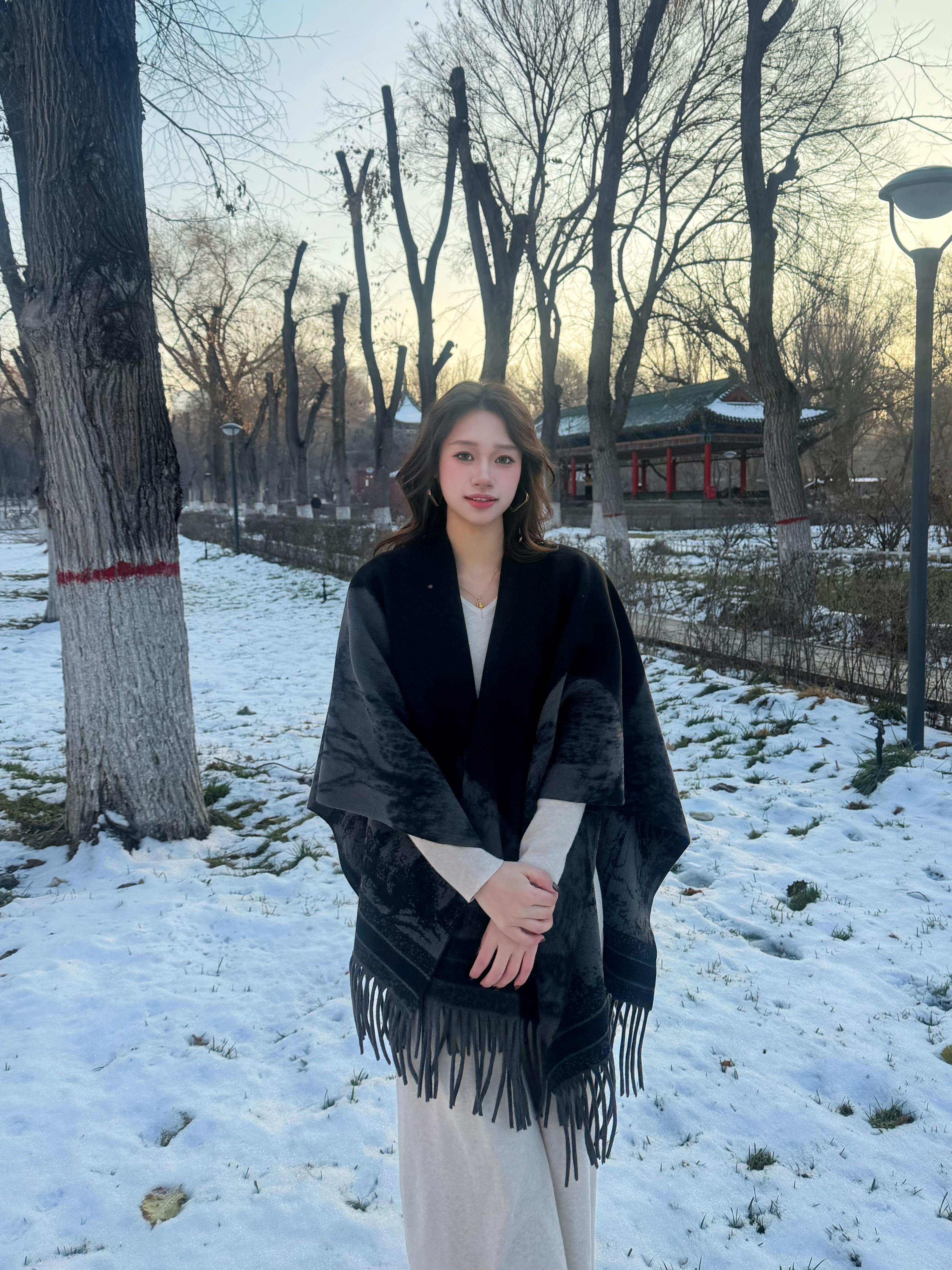 【扣号链接 看编号下单】高品质时尚气质加厚保暖韩版轻奢冬披肩