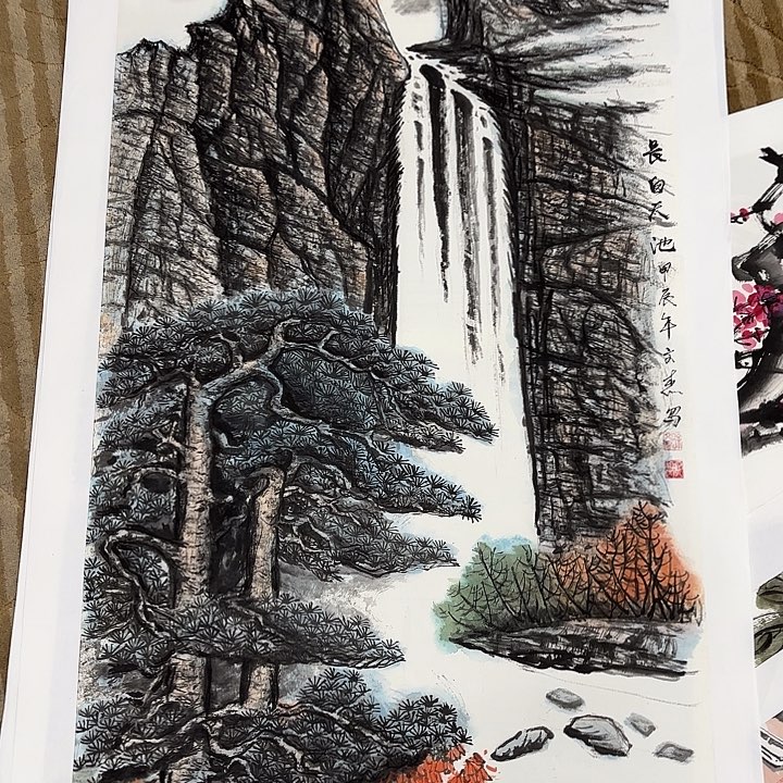 国画花鸟的翅膀和翅膀都是