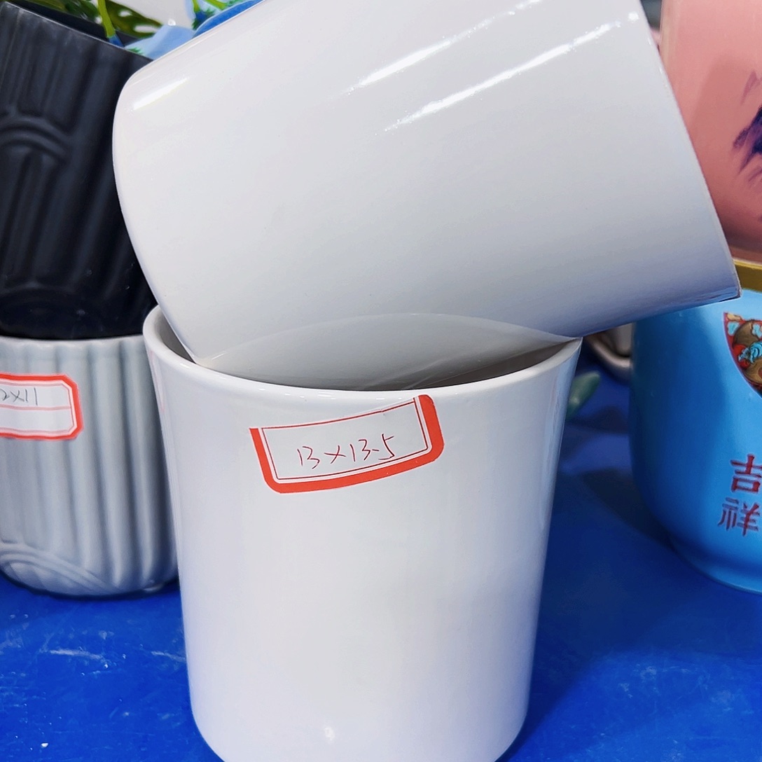 有孔，外贸尾单陶瓷花盆凑单10米包邮