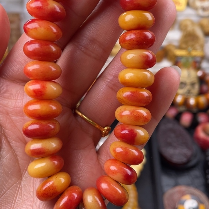 驼骨手串/手链骆驼骨算盘珠14