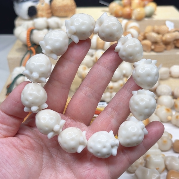 菩提根/象牙果手串精工草莓2-14-50