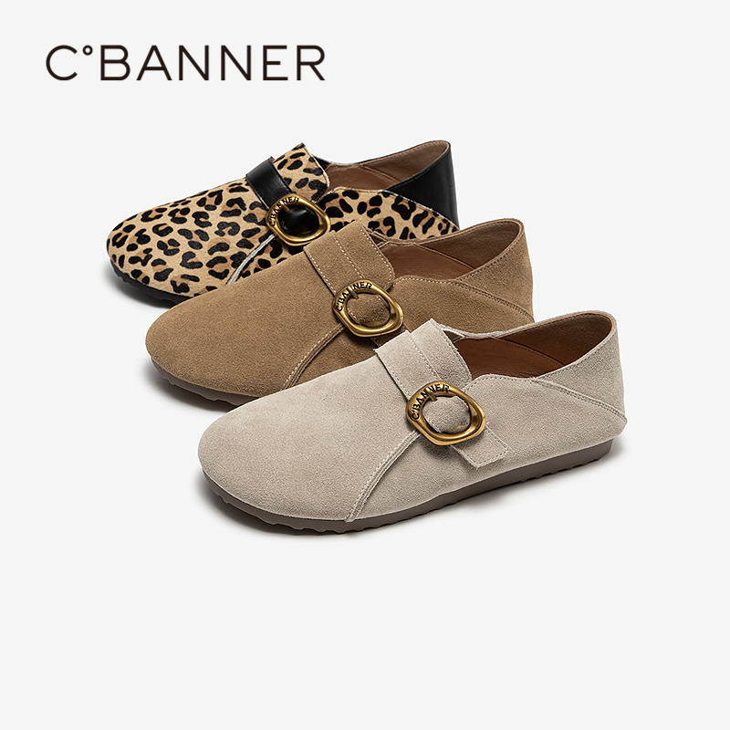 千百度 25年秋季新品 休闲勃肯鞋 A25487310