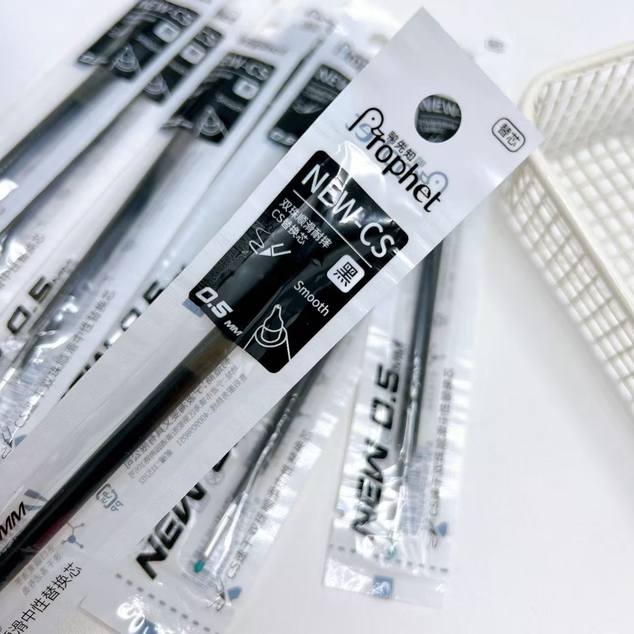 【黑墨/8支】H02鸭先知Cs笔芯..掉封蜡不售后