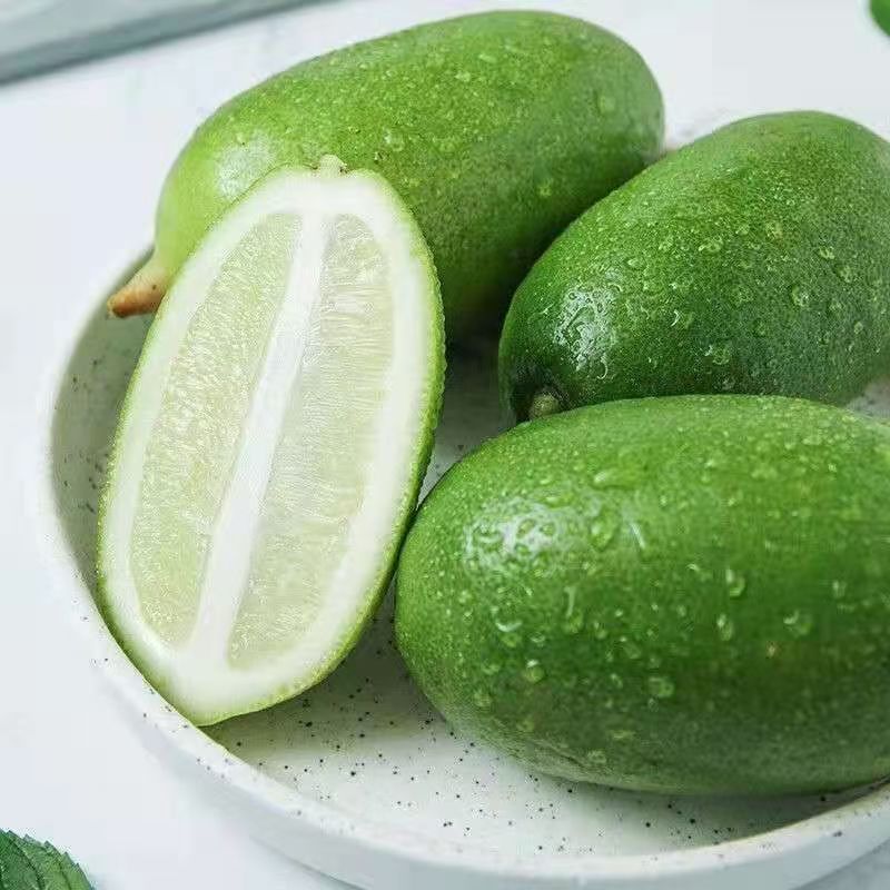 香水柠檬无籽正宗子弹头柠檬皮多汁新鲜水果