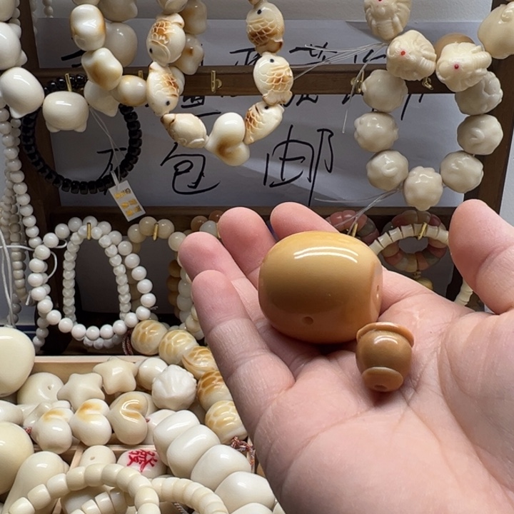 一***心菩提根/象牙果吊坠象牙果原果风化三通2.9+