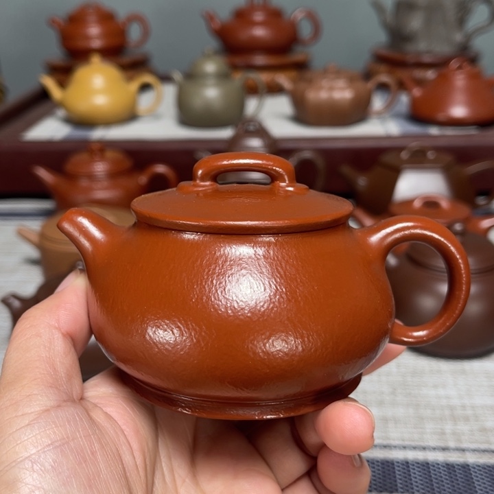茶壶紫砂全手工制作150cc