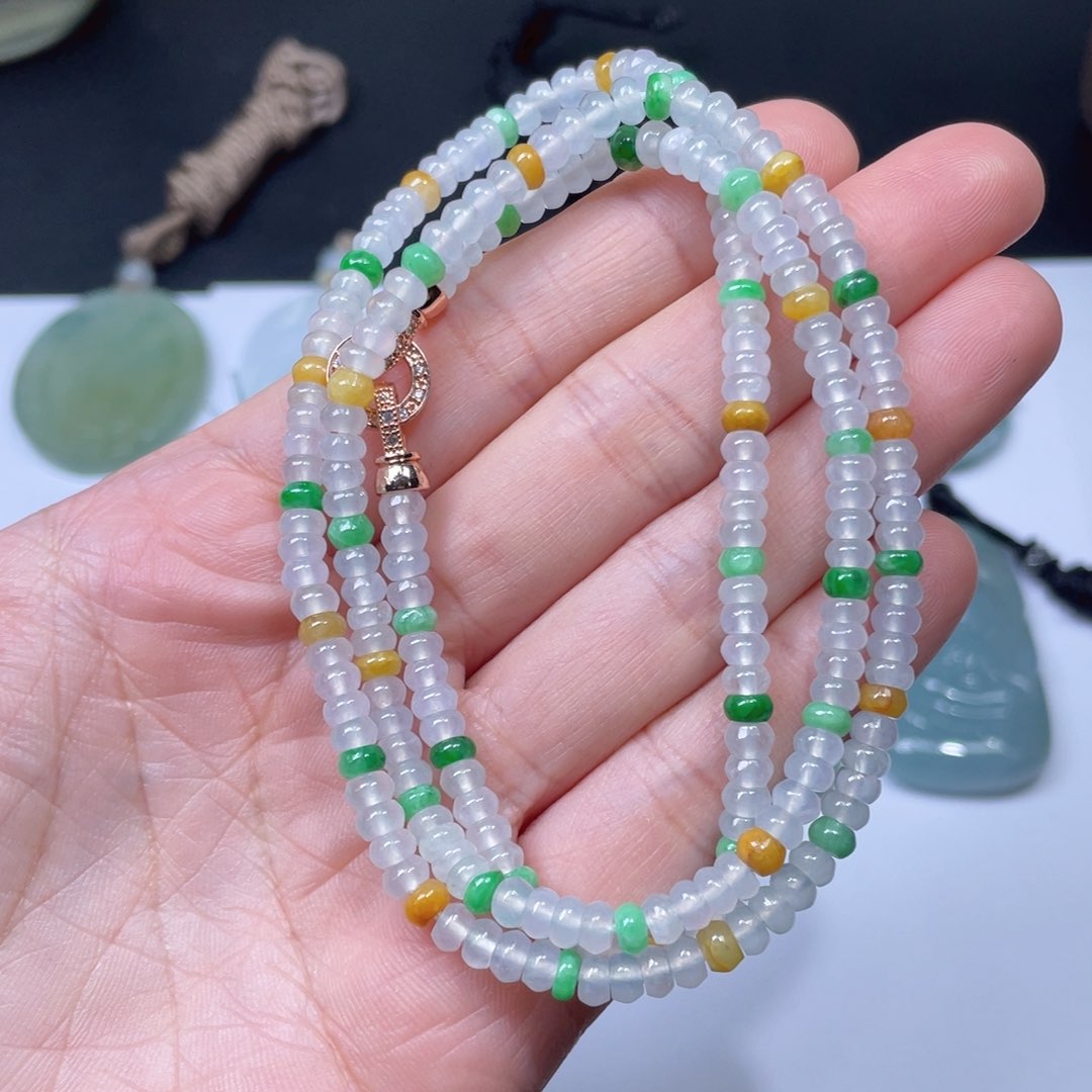 翡翠手链未镶嵌手串