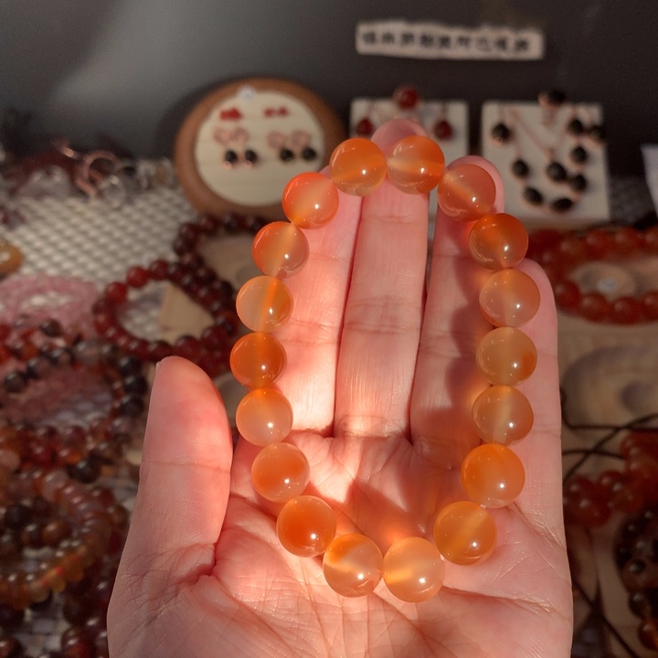 你***迪玛瑙/玉髓合金手串