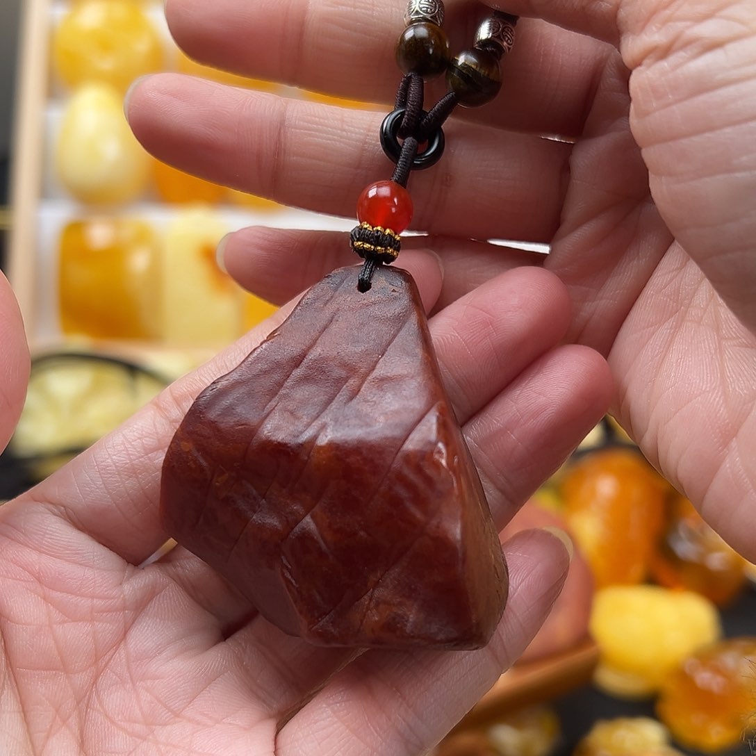 蜜蜡颈饰未镶嵌蜜蜡