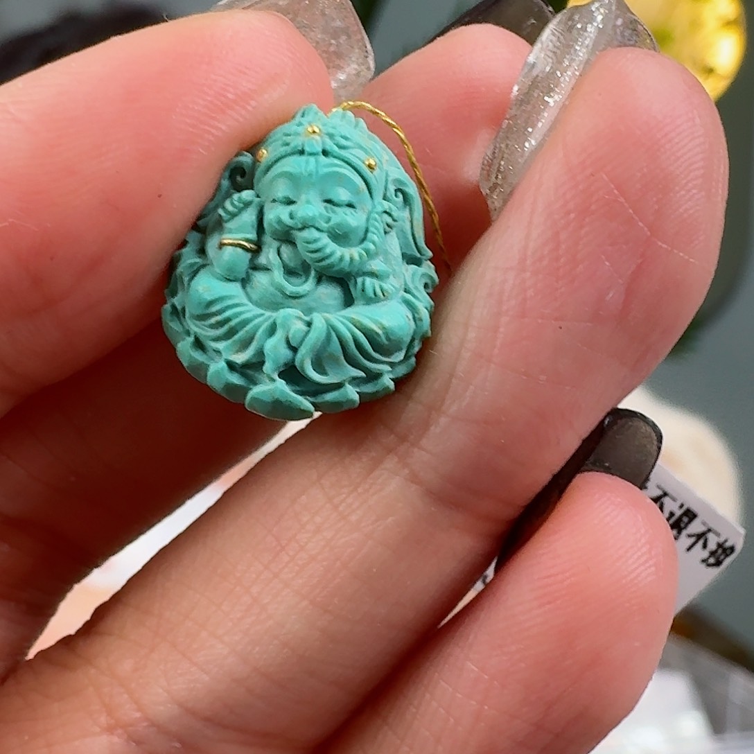 绿松石珠宝奇石未镶嵌