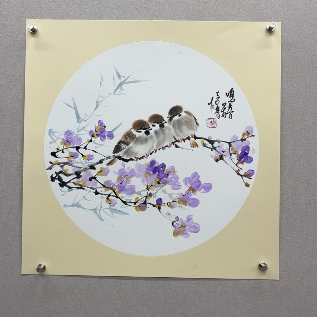 国画艺术家真人手绘