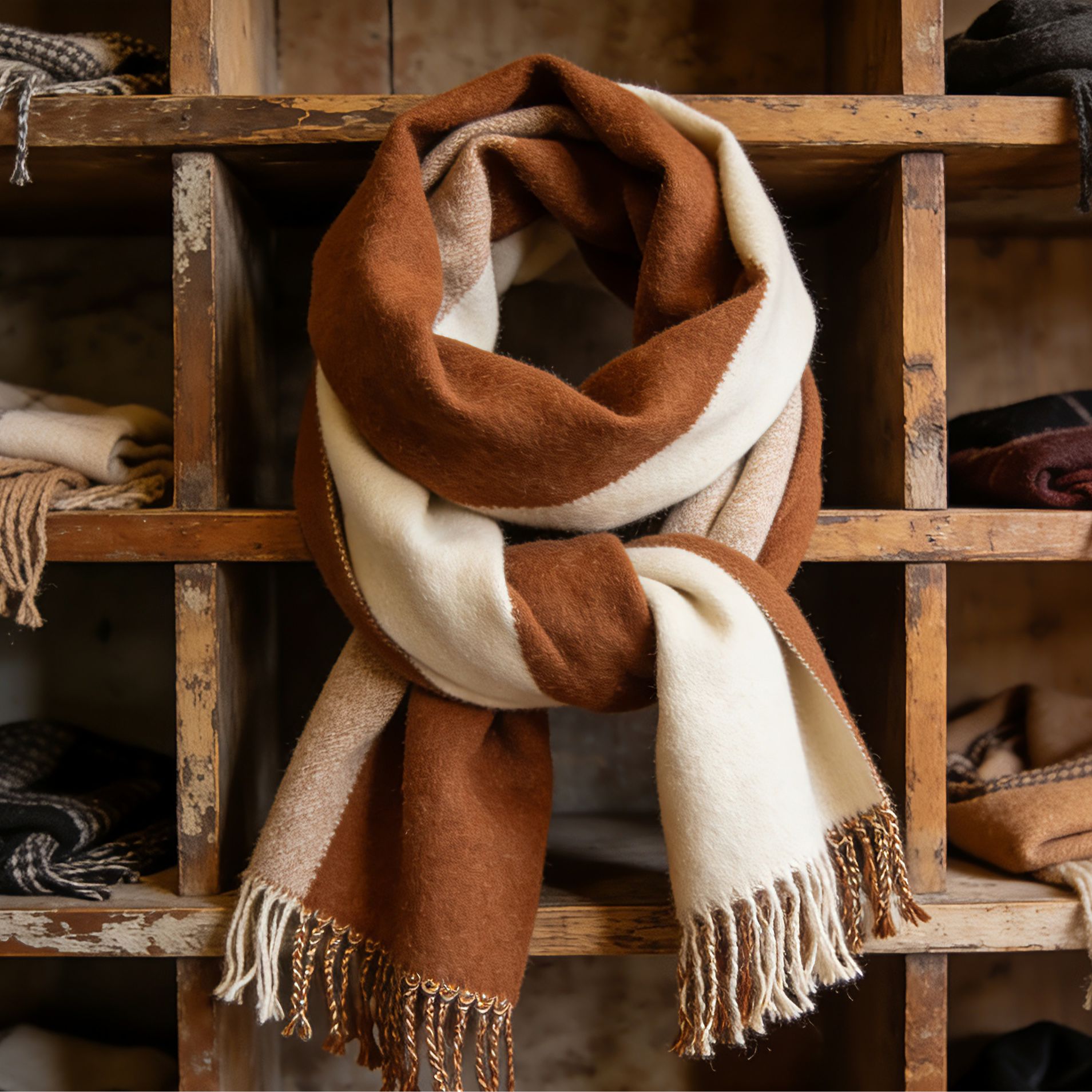 成人常规款男女通用极简风围巾百搭加厚针织