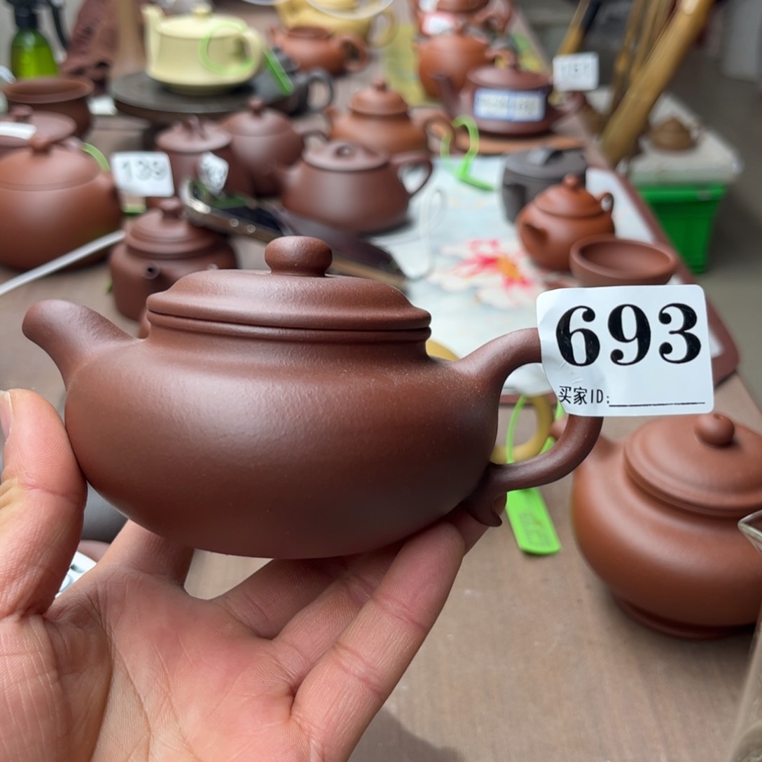 紫砂茶壶紫泥仿古220左右