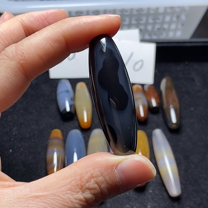 心***树玛瑙/玉髓未镶嵌颈饰