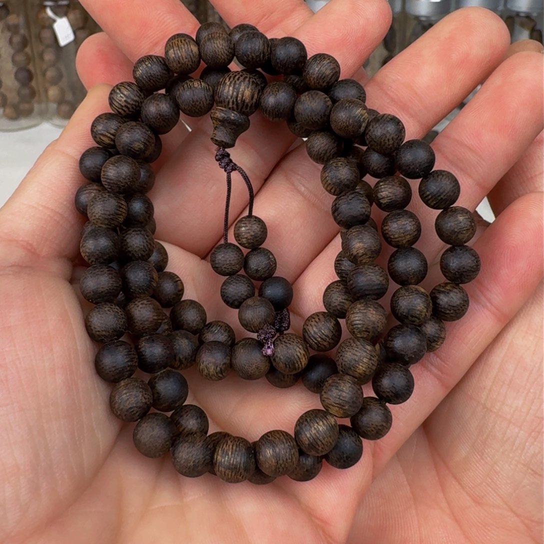 沉香手串沉香西马沉水圆珠卡7保23+克手串