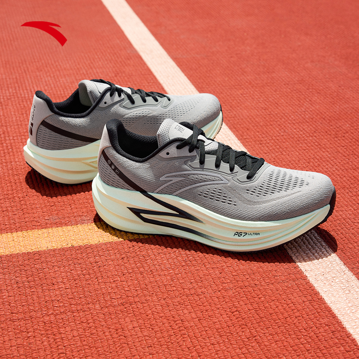 安踏冠军4代跑鞋PG7减震回弹跑步鞋男女秋季透气运动鞋秋冬