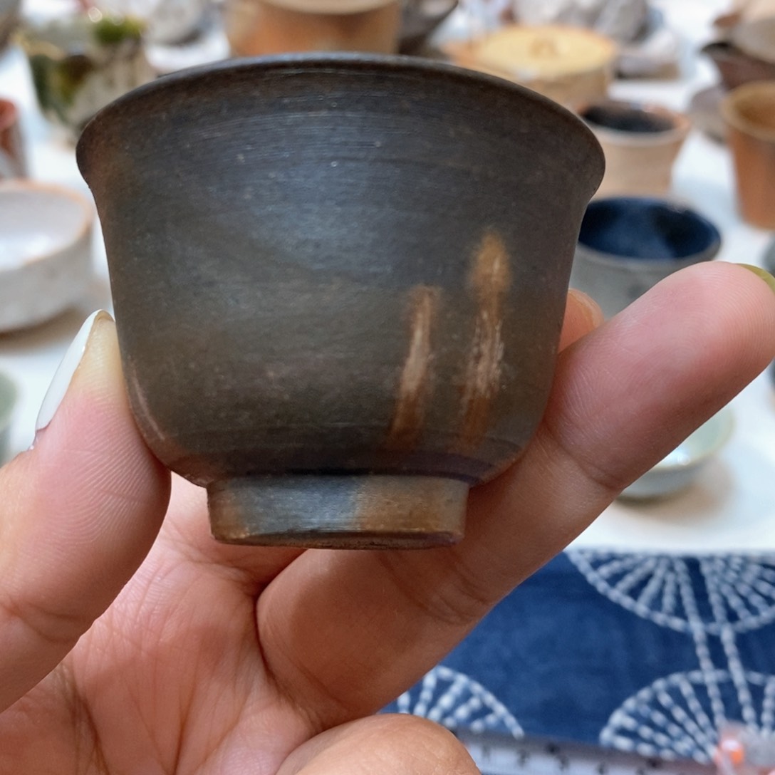 柴烧侘寂粗陶茶具 