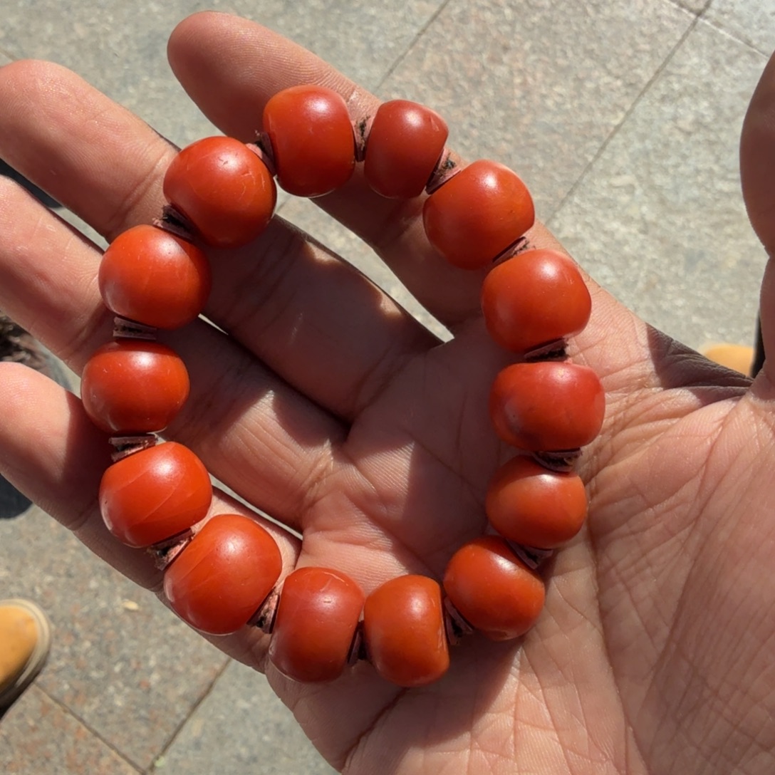 南红玛瑙未镶嵌手链