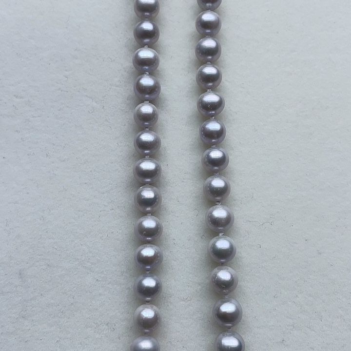 淡水珍珠颈饰未镶嵌卡8➕极光高级灰炫彩