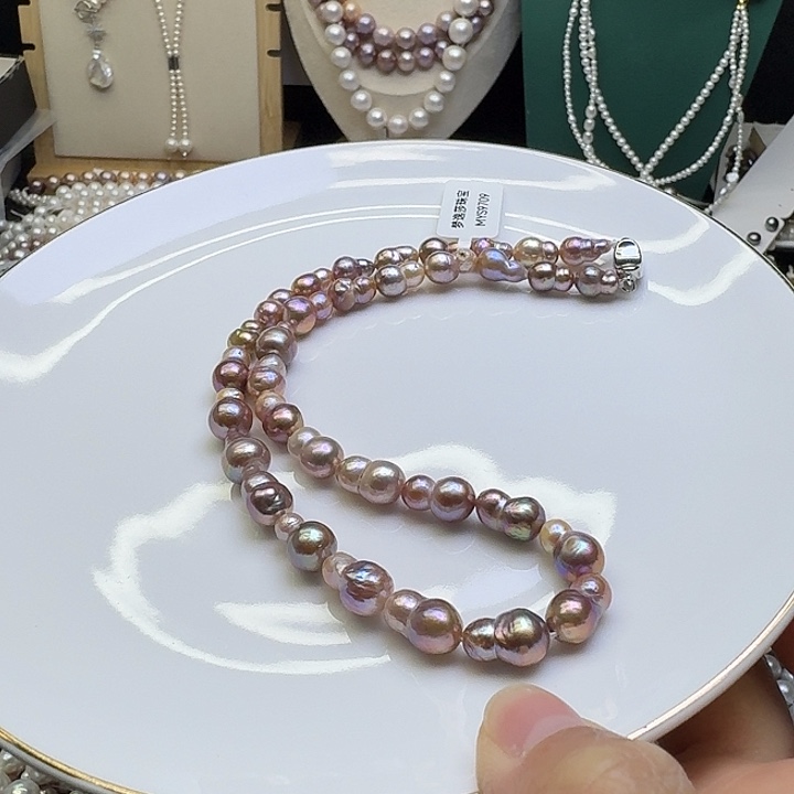 淡水珍珠合金耳饰