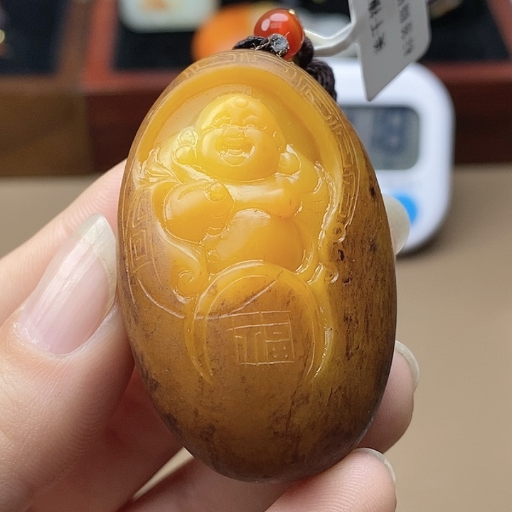 和田玉挂件未镶嵌微***风F