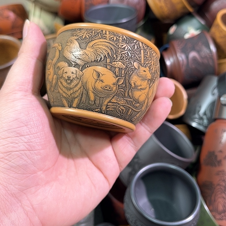 茶杯紫砂全手工紫砂主人杯